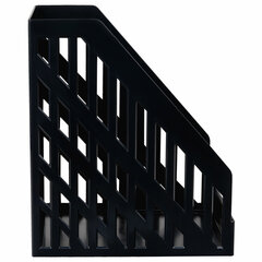 Лоток вертикальный для бумаг BRAUBERG ULTRA увеличенная ширина, 250&times;160&times;290 мм, черный, 238253