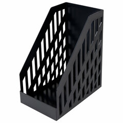 Лоток вертикальный для бумаг BRAUBERG ULTRA увеличенная ширина, 250&times;160&times;290 мм, черный, 238253