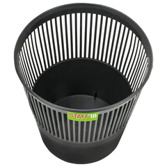 Корзина для бумаг STAFF &laquo;Basic&raquo; ЭКОНОМ, сетчатая, 9 л, черная, 238254