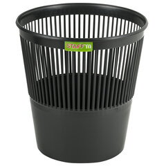 Корзина для бумаг STAFF &laquo;Basic&raquo; ЭКОНОМ, сетчатая, 9 л, черная, 238254