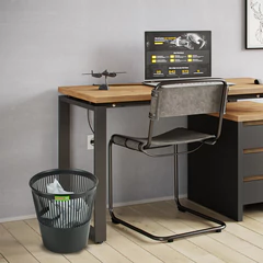 Корзина для бумаг STAFF &laquo;Basic&raquo; ЭКОНОМ, сетчатая, 9 л, черная, 238254