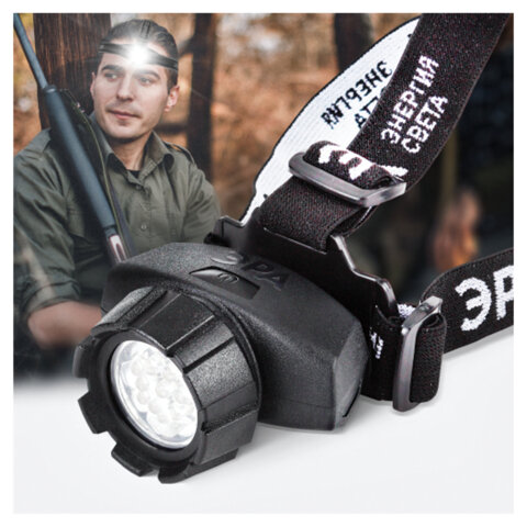 Фонарь налобный ЭРА 7xLED, 4 режима, сенсорная кнопка, питание 3хААА(не в комплекте), GB-602