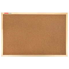 Доска пробковая для объявлений 60&times;90 см, деревянная рамка, BRAUBERG Wood, 238311