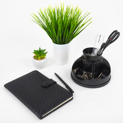 Подставка-органайзер STAFF &laquo;Attraction&raquo;, 9 отделений, вращающаяся, черная, 238319