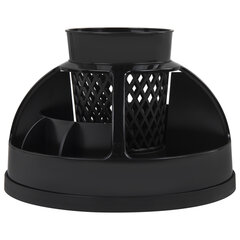 Подставка-органайзер STAFF &laquo;Attraction&raquo;, 9 отделений, вращающаяся, черная, 238319