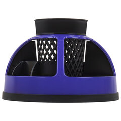 Подставка-органайзер STAFF &laquo;Attraction&raquo;, 9 отделений, вращающаяся, черная/<wbr/>фиолетовая, 238320