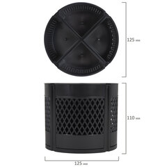 Подставка-органайзер STAFF &laquo;Octet&raquo;, 4-8 отделений (трансформер), вращающаяся, черная, 238321