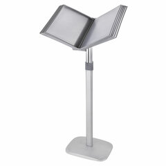 Демосистема напольная на 10 панелей, серые панели А4, регулируемая высота, STAFF, 238334