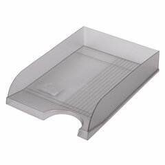 Лоток горизонтальный для бумаг BRAUBERG &laquo;Standard&raquo;, 350&times;253&times;65 мм, тонированный серый, 238348