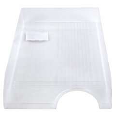 Лоток горизонтальный для бумаг BRAUBERG &laquo;Standard&raquo;, 350&times;253&times;65 мм, прозрачный, 238349