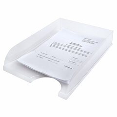 Лоток горизонтальный для бумаг BRAUBERG &laquo;Standard&raquo;, 350&times;253&times;65 мм, прозрачный, 238349
