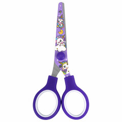 Ножницы 130 мм сиреневые, с цветной печатью &laquo;Единороги&raquo;, закругленные, BRAUBERG KIDS, 238350