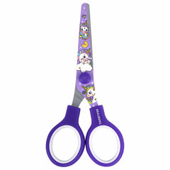 Ножницы 130 мм сиреневые, с цветной печатью &laquo;Единороги&raquo;, закругленные, BRAUBERG KIDS, 238350