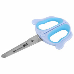 Ножницы 130 мм, фигурные рукоятки с резиновыми вставками &laquo;Далматин&raquo;, с чехлом, BRAUBERG KIDS, 238352