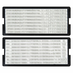 Штамп самонаборный 4-стр., 47&times;18 мм, синий, TRODAT 4912P4/<wbr/>DB, корпус КРАСНЫЙ, КАССЫ В КОМПЛЕКТЕ, 43218