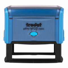 Штамп самонаборный 5-стр, оттиск 82&times;25 мм, синий, TRODAT 4925, корпус СИНИЙ, КАССЫ В КОМПЛЕКТЕ, 53404