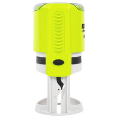 Оснастка для печатей оттиск D=42 мм, синий, TRODAT IDEAL 46042, корпус ЖЕЛТЫЙ, крышка, подушка, 198960