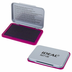 Штемпельная подушка TRODAT IDEAL 9071М, 90&times;56 мм, металлический корпус, ФИОЛЕТОВАЯ, 153126