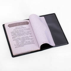 Обложка для паспорта, мягкий полиуретан, &laquo;PASSPORT&raquo;, голубая, STAFF, 238405