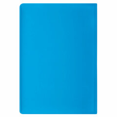 Обложка для паспорта, мягкий полиуретан, &laquo;PASSPORT&raquo;, голубая, STAFF, 238405