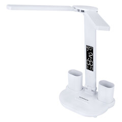 Настольная лампа-светильник беспроводная SONNEN PT-203, органайзер, дисплей, 6 в 1, LED 7 Вт, белый, 238497