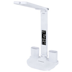 Настольная лампа-светильник беспроводная SONNEN PT-203, органайзер, дисплей, 6 в 1, LED 7 Вт, белый, 238497