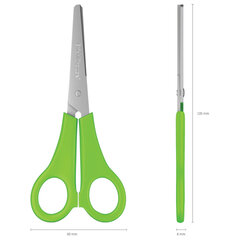 Ножницы ERICH KRAUSE &laquo;JOY&raquo; 135 мм, цвет ассорти, в картонной упаковке с европодвесом, 15033