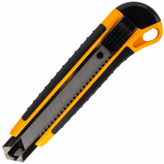 Изображение товара Универсальный мощный нож BRAUBERG EXTRA 25 мм автофиксатор антискользящие вставки