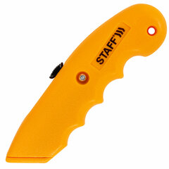 Нож универсальный мощный STAFF PRO, автофиксатор с 3 положениями, ABS-пластик, 238733