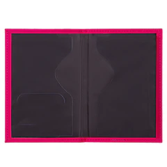Обложка для паспорта &laquo;Passport map&raquo;, экокожа soft-touch, малиновая, STAFF, 238761