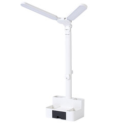 Настольная лампа / светильник беспроводная SONNEN PT-201, органайзер, USB, LED, 5 Вт, 3 режима, белый, 238781