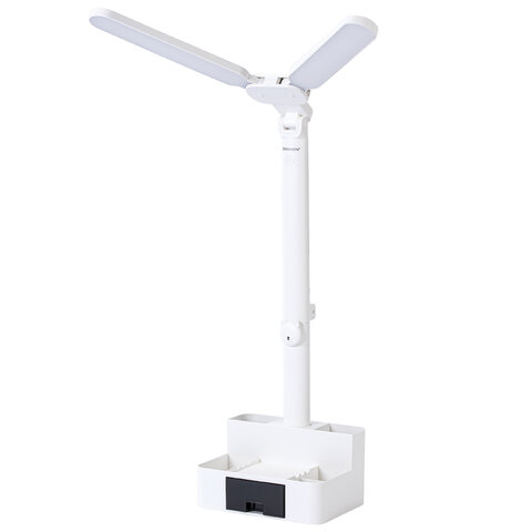 Настольная лампа / светильник беспроводная SONNEN PT-201, органайзер, USB, LED, 5 Вт, 3 режима, белый, 238781