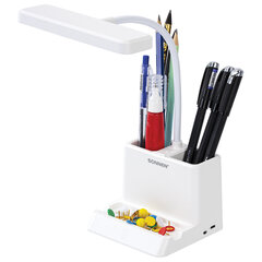 Настольная лампа / светильник беспроводная SONNEN PT-302, органайзер, USB, LED, 3 Вт, 3 режима, 238783