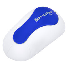 Стиратель магнитный для магнитно-маркерной доски (65&times;125 мм), BRAUBERG &laquo;JET&raquo;, бело-синий, 238791