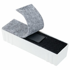 Стиратель магнитный для доски (45&times;145 мм) + 5 сменных салфеток, BRAUBERG &laquo;Standard&raquo;, цвет белый, 238792