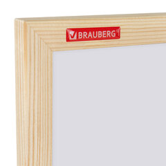 Доска магнитно-маркерная 60&times;90 см, деревянная рамка, BRAUBERG &laquo;Wood&raquo;, 238796