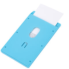 Бейдж вертикальный (90&times;54 мм) АССОРТИ, голубой, красный, салатовый, оранжевый, BRAUBERG ULTRA COLOR, 238821