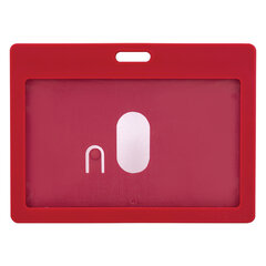 Бейдж горизонтальный (54&times;90 мм) АССОРТИ, голубой, красный, салатовый, оранжевый, BRAUBERG ULTRA COLOR, 238822