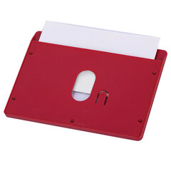 Бейдж горизонтальный (54&times;90 мм) АССОРТИ, голубой, красный, салатовый, оранжевый, BRAUBERG ULTRA COLOR, 238822