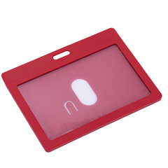 Бейдж горизонтальный (54&times;90 мм) АССОРТИ, голубой, красный, салатовый, оранжевый, BRAUBERG ULTRA COLOR, 238822