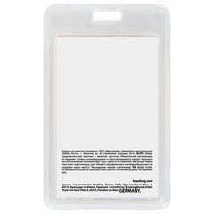 Бейдж вертикальный (85&times;54 мм) на 2 карты, прозрачный, ЗАЩИТА ОТ ВЛАГИ И ПЫЛИ, BRAUBERG EXTRA, 238826