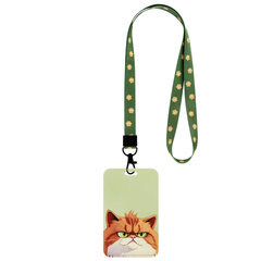 Бейдж вертикальный с 3D-печатью &laquo;Котик&raquo; (85&times;54 мм), лента 45 см, СЛАЙДЕР, FUNSTER (ФАНСТЕР), 238828