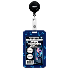 Бейдж вертикальный с 3D-печатью &laquo;Аниме&raquo; (85&times;54 мм), с рулеткой, СЛАЙДЕР, FUNSTER (ФАНСТЕР), 238840