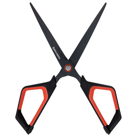 Ножницы BRAUBERG "Super special", 170 мм, черные, 3-сторонняя заточка, тефлоновое покрытие, 238848 - фото 7