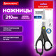 Ножницы BRAUBERG "NUMBER ONE", 210 мм, черные, 3-сторонняя заточка, эргономичные ручки, 238850
