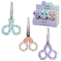 Ножницы FUNSTER (ФАНСТЕР) 130 мм, фигурные ручки ЛЕДЕНЦЫ из ABS пластика, в дисплее, 238853