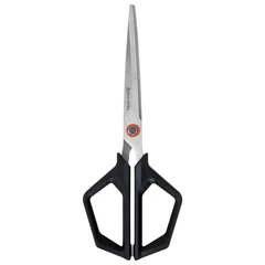 Ножницы BRAUBERG &laquo;Super black&raquo; 170 мм, черные, 3-сторонняя заточка, ручки из ABS-пластика, 238854