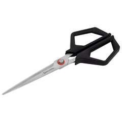Ножницы BRAUBERG &laquo;Super black&raquo; 170 мм, черные, 3-сторонняя заточка, ручки из ABS-пластика, 238854
