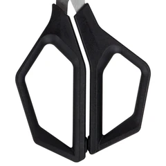 Ножницы BRAUBERG &laquo;Super black&raquo; 220 мм, черные, 3-сторонняя заточка, ручки из ABS-пластика, 238855