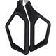 Ножницы BRAUBERG "Super black" 220 мм, черные, 3-сторонняя заточка, ручки из ABS-пластика, 238855